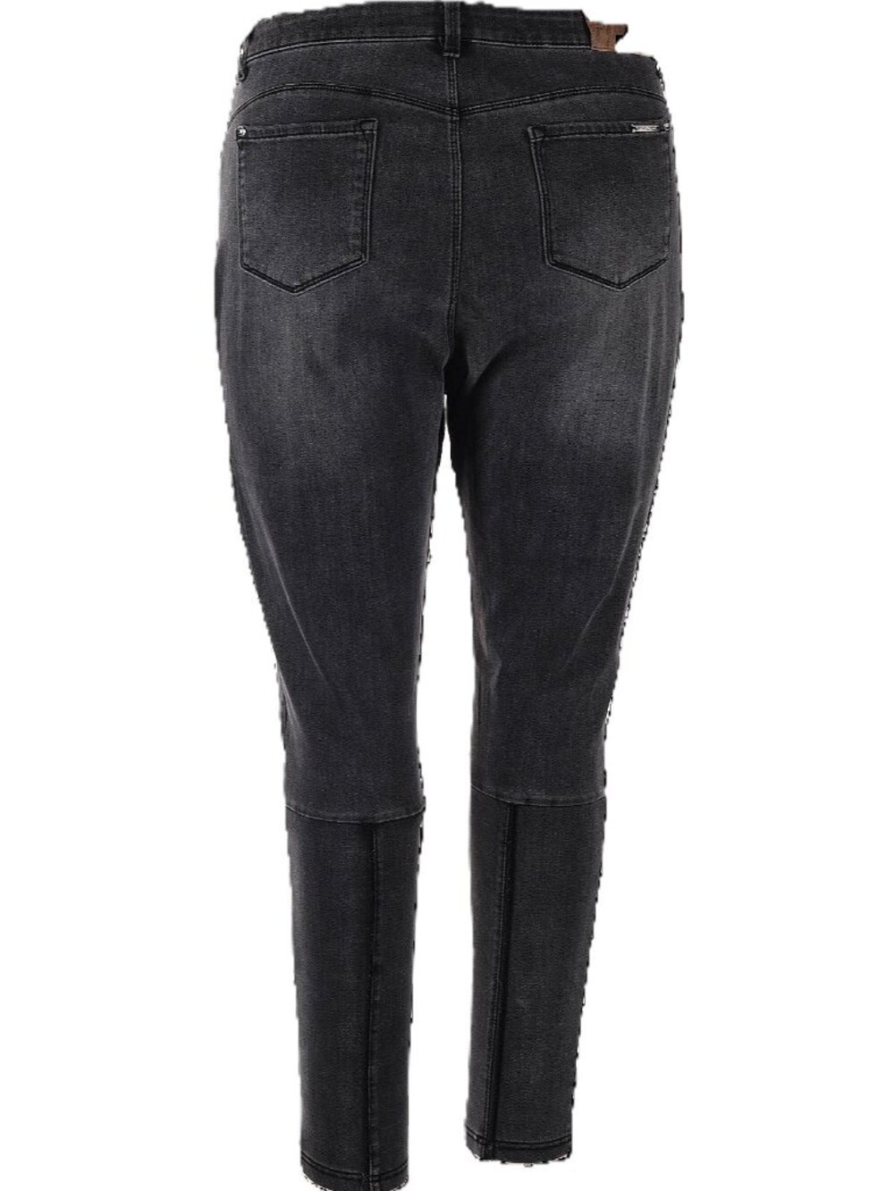 Peter Nygard Black Patchwork Skinny Jeans – Modern Stretch Denim-XL - Picture 2 of 8